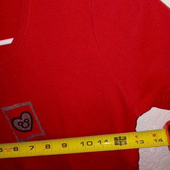 WALT DISNEY WORLD WOMENS MICKEY LOVES MINNIE RED SHIRT SZ SM - Picture 5 of 6